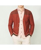 【ジョセフ アブード/JOSEPH ABBOUD / MEN】の【洗える】フランドルリネンボーダーカーディガン オレンジ系2|ID: prp329100004688017 ipo3291000000034364521