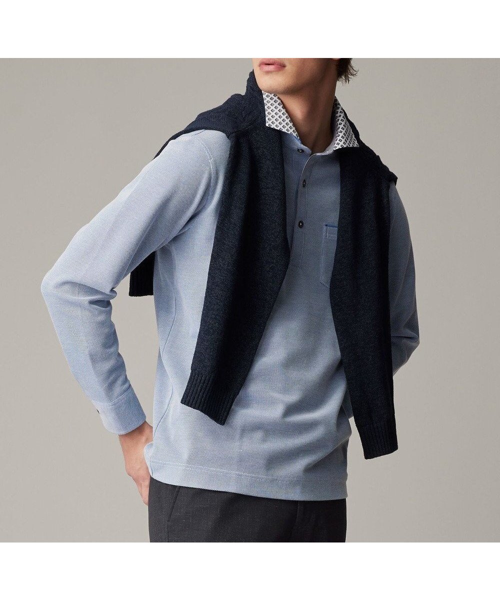 【ジョセフ アブード/JOSEPH ABBOUD / MEN】の【25SS・オーガニックコットン使用】ダディ ポロシャツ インテリア・キッズ・メンズ・レディースファッション・服の通販 founy(ファニー)  ファッション Fashion メンズファッション Fashion for Men トップス・カットソー Cut & Sew Tops メンズシャツ Shirts ポロシャツ / きれいめカジュアルスタイル Polo Shirts 2025年 2025 2025春夏・S/S Spring/Summer 2025 SS25 おすすめ Recommended / Our Picks ギフト プレゼント Gift / Present ポロシャツ Polo Shirt, Collared Tee 夏 Summer 春 Spring S/S・春夏 SS, Spring/Summer, Warm Season ブルー系|ID: prp329100004688026 ipo3291000000033853409