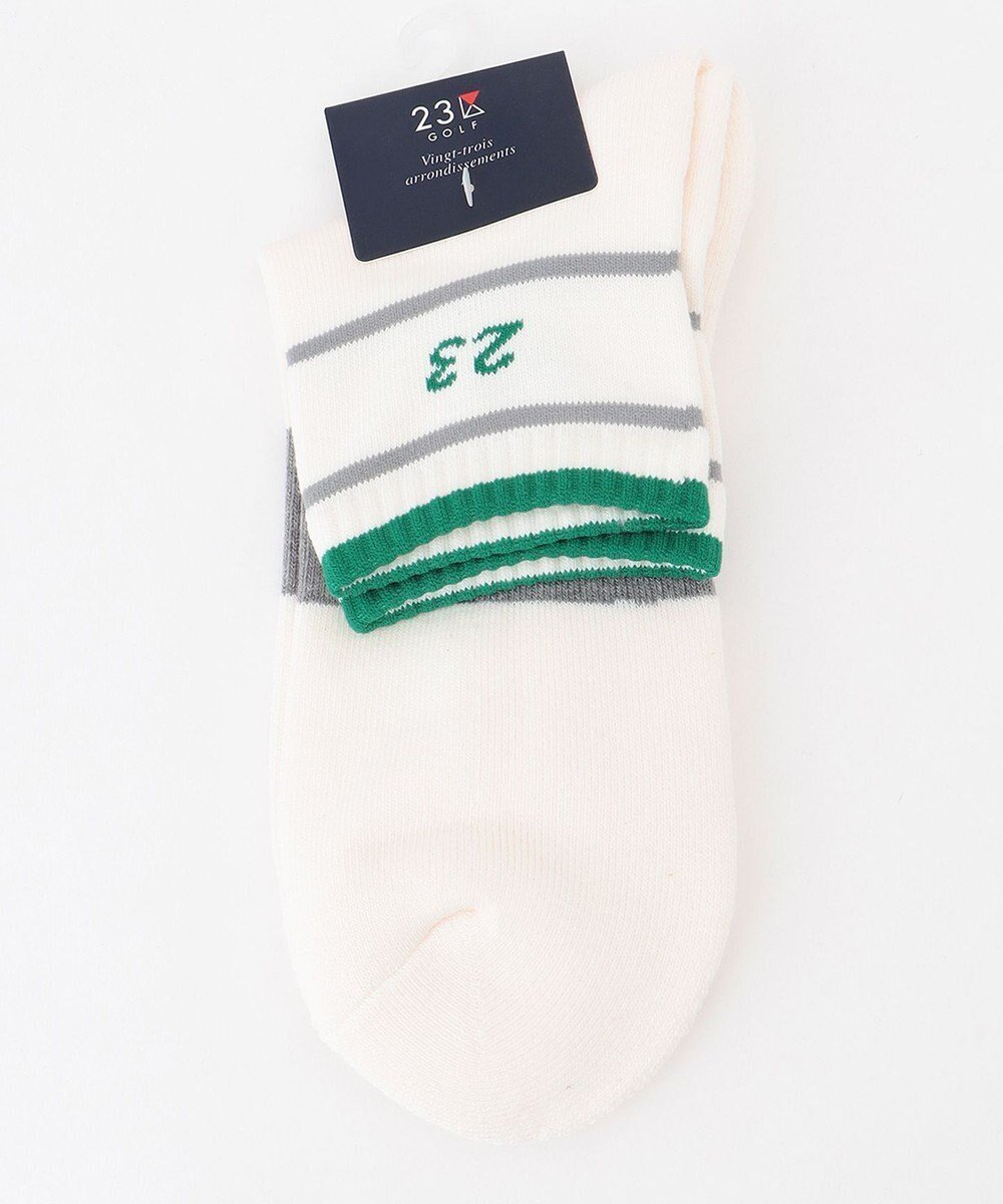 【23区 ゴルフ/23区GOLF / MEN】の【MEN】ラインショートソックス インテリア・キッズ・メンズ・レディースファッション・服の通販 founy(ファニー) 　ファッション　Fashion　メンズファッション　Fashion for Men　シューズ・靴　Shoes　クッション　Cushion, Throw Pillow　ショート　Short, Short Length　シンプル　Simple, Minimal　ソックス　Socks, Hosiery　ホワイト系|ID: prp329100004688029 ipo3291000000033853420