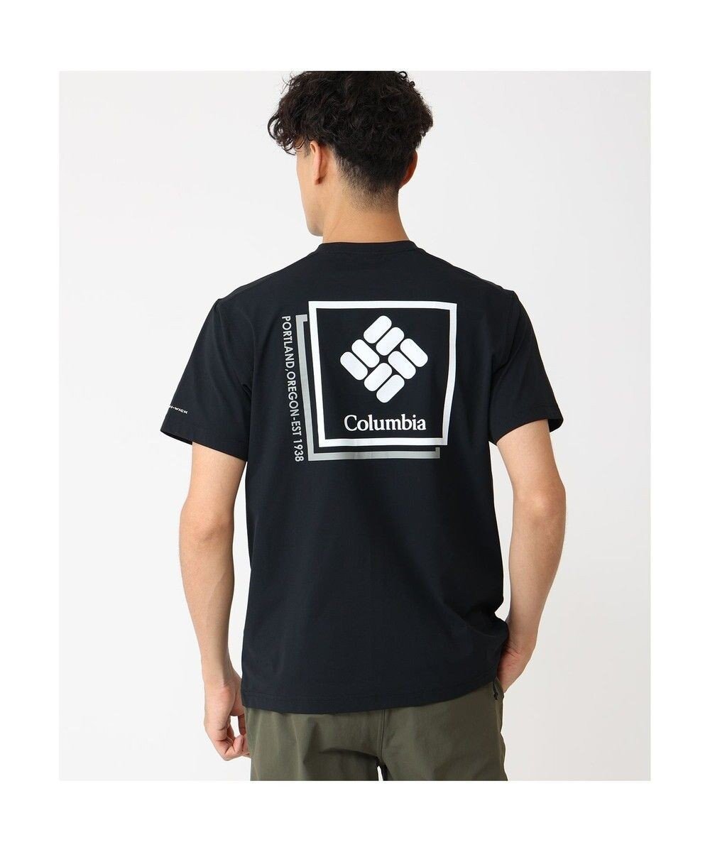 【コロンビア/Columbia / MEN】のColumbia/ ライトキャニオングラフィックショートスリーブTシャツ /コロンビア インテリア・キッズ・メンズ・レディースファッション・服の通販 founy(ファニー) 　ファッション　Fashion　メンズファッション　Fashion for Men　トップス・カットソー　Cut & Sew Tops　メンズシャツ　Shirts　カットソー　Cut and Sewn Top　グラフィック　Graphic, Graphic Design　ストレッチ　Stretch, Stretchy Fabric　夏　Summer　S/S・春夏　SS, Spring/Summer, Warm Season　A/W・秋冬　Autumn/Winter　Black|ID: prp329100004688031 ipo3291000000033853433