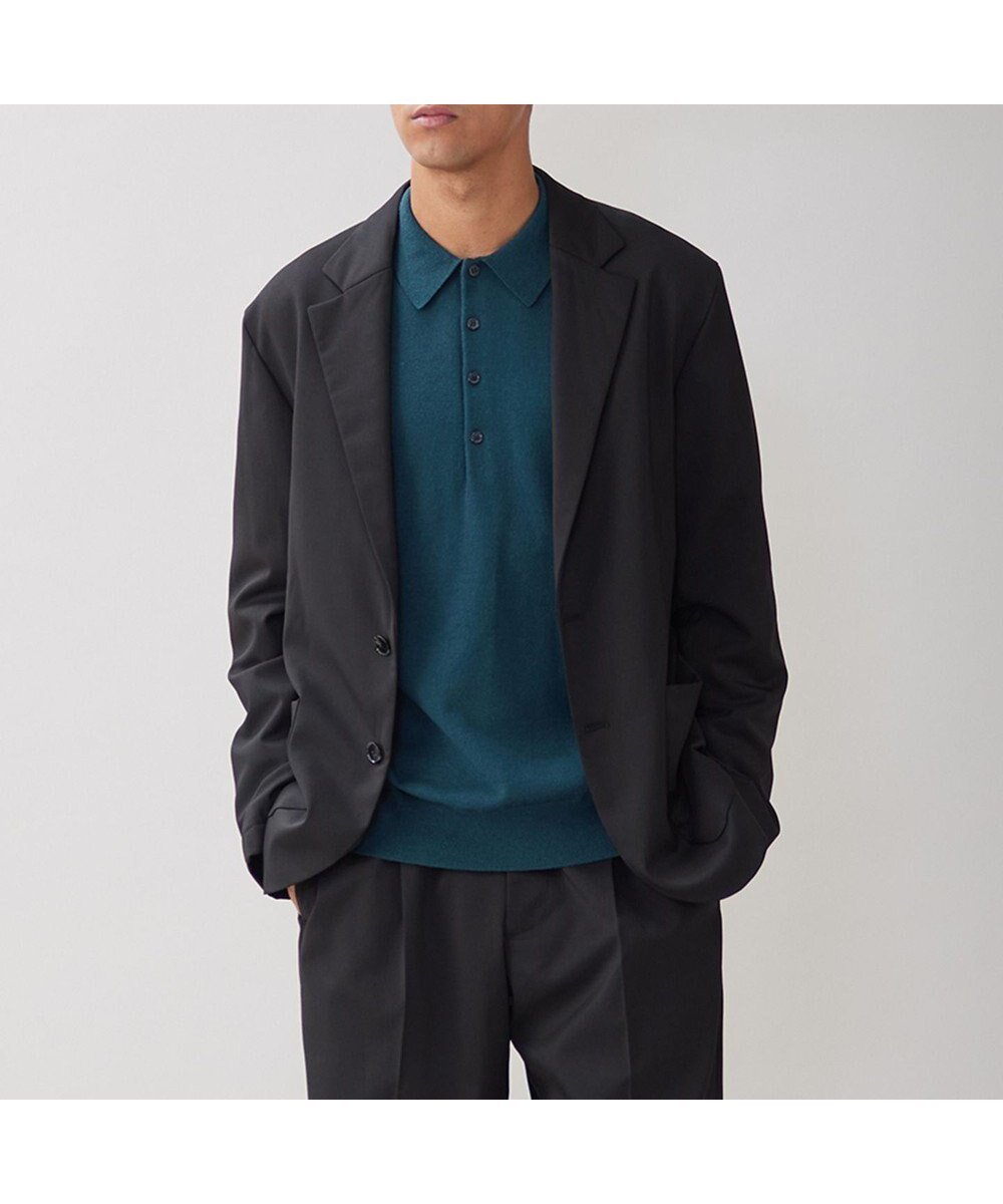 【アンフィーロ/UNFILO / MEN】のウールライクテーラードジャケット インテリア・キッズ・メンズ・レディースファッション・服の通販 founy(ファニー) 　ファッション　Fashion　メンズファッション　Fashion for Men　アウター　Men's Coats Outerwear　テーラードジャケット　Tailored Jackets & Blazers　アウトドア　Outdoor Clothing　クラシック　Classic, Timeless Style　軽量　Lightweight, Ultra Light　ジャケット　Jacket, Outerwear　セットアップ　Set-Up, Coordinated Outfit　メッシュ　Mesh, Net Fabric　A/W・秋冬　Autumn/Winter　ブラック|ID: prp329100004688034 ipo3291000000033853441