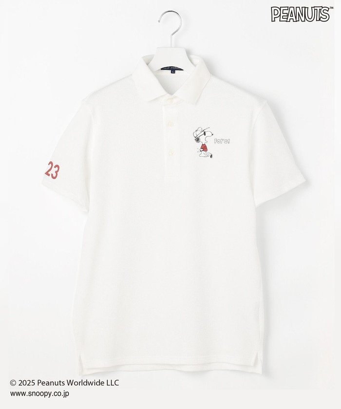 【23区 ゴルフ/23区GOLF / MEN】の【MEN】『PEANUTS』コラボ 「JOE COOL」半袖ポロシャツ インテリア・キッズ・メンズ・レディースファッション・服の通販 founy(ファニー) https://founy.com/ ファッション Fashion メンズファッション Fashion for Men トップス・カットソー Cut & Sew Tops メンズシャツ Shirts ポロシャツ / きれいめカジュアルスタイル Polo Shirts ゴルフ Golf おすすめ Recommended / Our Picks キャラクター Character, Licensed Characters クール Cool, Chic コラボ Collaboration, Collab サングラス Sunglasses, Shades ストレッチ Stretch, Stretchy Fabric ポロシャツ Polo Shirt, Collared Tee 半袖 Short Sleeve, Half Sleeve 吸水 Absorbent, Quick-Dry 定番 Standard, Basic Item A/W・秋冬 Autumn/Winter |ID: prp329100004688053 ipo3291000000034347709