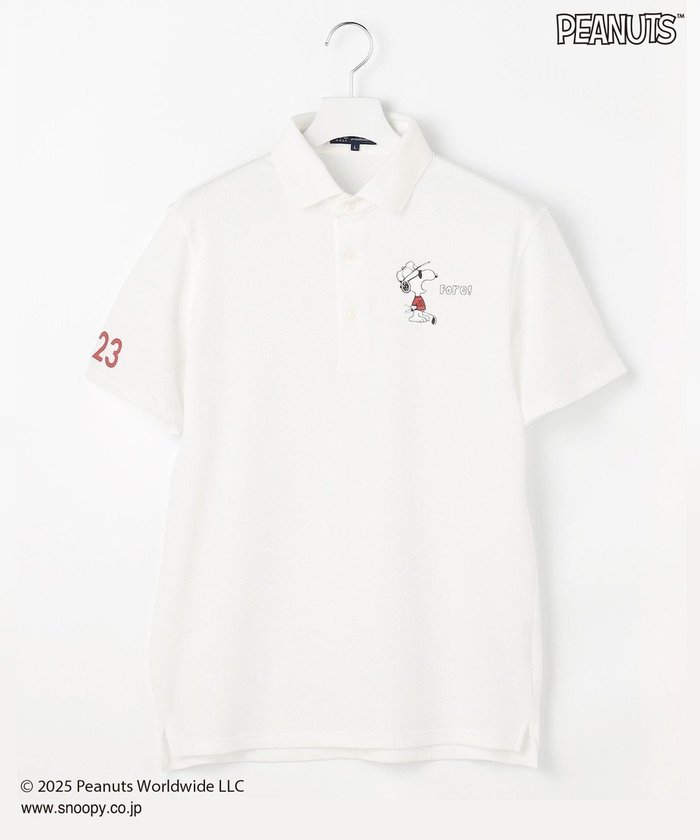 【23区 ゴルフ/23区GOLF / MEN】の【MEN】『PEANUTS』コラボ 「JOE COOL」半袖ポロシャツ インテリア・キッズ・メンズ・レディースファッション・服の通販 founy(ファニー) https://founy.com/ ファッション Fashion メンズファッション Fashion for Men トップス・カットソー Cut & Sew Tops メンズシャツ Shirts ポロシャツ / きれいめカジュアルスタイル Polo Shirts ゴルフ Golf おすすめ Recommended / Our Picks キャラクター Character, Licensed Characters クール Cool, Chic コラボ Collaboration, Collab サングラス Sunglasses, Shades ストレッチ Stretch, Stretchy Fabric ポロシャツ Polo Shirt, Collared Tee 半袖 Short Sleeve, Half Sleeve 吸水 Absorbent, Quick-Dry 定番 Standard, Basic Item A/W・秋冬 Autumn/Winter |ID: prp329100004688053 ipo3291000000035594152