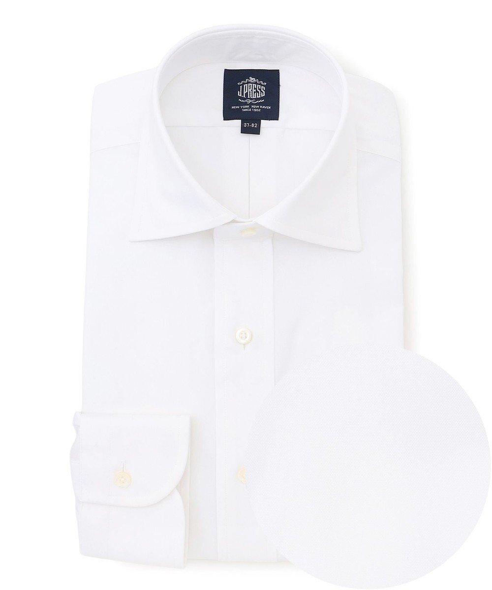 【ジェイ プレス/J.PRESS / MEN】の【PREMIUM PLEATS / 形態安定】ピンオックス ドレスシャツ / ワイド インテリア・キッズ・メンズ・レディースファッション・服の通販 founy(ファニー) 　ファッション　Fashion　メンズファッション　Fashion for Men　トップス・カットソー　Cut & Sew Tops　メンズシャツ　Shirts　カフス　Cuff Design　スーピマ　Supima, Premium Cotton　ドレス　Dress, One-Piece　定番　Standard, Basic Item　なめらか　Smooth, Silky Texture　プリーツ　Pleats, Pleated　プレミアム　Premium, High-End　メンズ　Men's, Menswear　ワイド　Wide, Wide Fit　A/W・秋冬　Autumn/Winter　S/S・春夏　SS, Spring/Summer, Warm Season　夏　Summer　ビジネス 仕事 通勤　Business / Work / Commuting　ホワイト系|ID: prp329100004688054 ipo3291000000034210332
