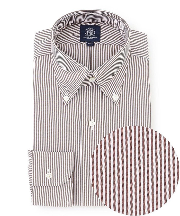 【ジェイ プレス/J.PRESS / MEN】の【PREMIUM PLEATS / 形態安定】ロンドンストライプ ドレスシャツ / B.D. インテリア・キッズ・メンズ・レディースファッション・服の通販 founy(ファニー) https://founy.com/ ファッション Fashion メンズファッション Fashion for Men トップス・カットソー Cut & Sew Tops メンズシャツ Shirts カフス Cuff Design ストライプ Stripe, Striped Pattern スーピマ Supima, Premium Cotton ドレス Dress, One-Piece 定番 Standard, Basic Item なめらか Smooth, Silky Texture プリーツ Pleats, Pleated プレミアム Premium, High-End メンズ Men's, Menswear ロンドン London Style, British Inspired A/W・秋冬 Autumn/Winter S/S・春夏 SS, Spring/Summer, Warm Season 夏 Summer ビジネス 仕事 通勤 Business / Work / Commuting |ID: prp329100004688055 ipo3291000000033853516
