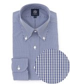 【ジェイ プレス/J.PRESS / MEN】の【PREMIUM PLEATS / 形態安定】ギンガムチェック ドレスシャツ / B.D. ネイビー系3|ID: prp329100004688056 ipo3291000000034364702