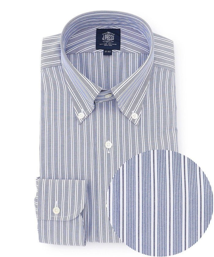 【ジェイ プレス/J.PRESS / MEN】の【PREMIUM PLEATS / 形態安定】イングリッシュストライプ ドレスシャツ / B.D. インテリア・キッズ・メンズ・レディースファッション・服の通販 founy(ファニー) https://founy.com/ ファッション Fashion メンズファッション Fashion for Men トップス・カットソー Cut & Sew Tops メンズシャツ Shirts カフス Cuff Design ストライプ Stripe, Striped Pattern スーピマ Supima, Premium Cotton ドレス Dress, One-Piece 定番 Standard, Basic Item なめらか Smooth, Silky Texture プリーツ Pleats, Pleated プレミアム Premium, High-End メンズ Men's, Menswear A/W・秋冬 Autumn/Winter S/S・春夏 SS, Spring/Summer, Warm Season 夏 Summer ビジネス 仕事 通勤 Business / Work / Commuting |ID: prp329100004688057 ipo3291000000034526283