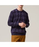 【ジェイ プレス/J.PRESS / MEN】のアーガイルワントーンリンクス ロングスリーブ Tシャツ ネイビー系|ID: prp329100004688058 ipo3291000000033853525