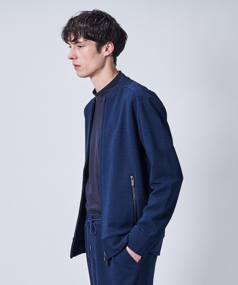 【ジョゼフ オム/JOSEPH HOMME / MEN】の【LEON 5月号掲載】 ライトタックジャージー ジップアップブルゾン インテリア・キッズ・メンズ・レディースファッション・服の通販 founy(ファニー) 　ファッション　Fashion　メンズファッション　Fashion for Men　アウター　Men's Coats Outerwear　ブルゾンジャケット / カジュアルアウター　Bomber Jackets & Blousons　アンサンブル　Ensemble Set　春　Spring　5月号　May Issue　シンプル　Simple, Minimal　ジップ　Zip, Zipper　ジャケット　Jacket, Outerwear　セットアップ　Set-Up, Coordinated Outfit　雑誌　Magazine, Fashion Magazine　フロント　Front, Front Design　ブルゾン　Blouson, Bomber Jacket　S/S・春夏　SS, Spring/Summer, Warm Season　夏　Summer　ネイビー系|ID: prp329100004688060 ipo3291000000033853532
