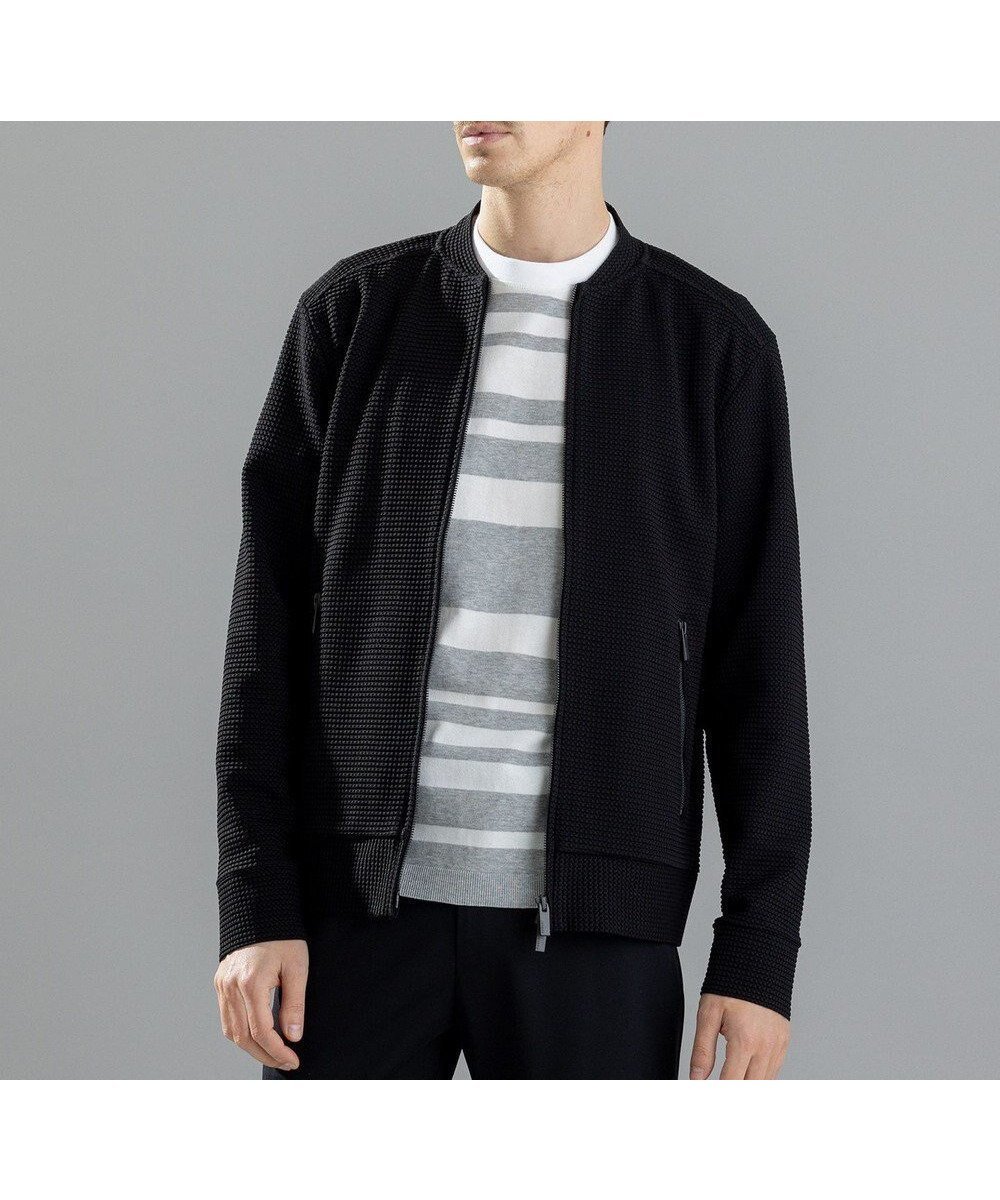 【ジョゼフ オム/JOSEPH HOMME / MEN】の【LEON 5月号掲載】 ライトタックジャージー ジップアップブルゾン インテリア・キッズ・メンズ・レディースファッション・服の通販 founy(ファニー) 　ファッション　Fashion　メンズファッション　Fashion for Men　アウター　Men's Coats Outerwear　ブルゾンジャケット / カジュアルアウター　Bomber Jackets & Blousons　アンサンブル　Ensemble Set　春　Spring　5月号　May Issue　シンプル　Simple, Minimal　ジップ　Zip, Zipper　ジャケット　Jacket, Outerwear　セットアップ　Set-Up, Coordinated Outfit　雑誌　Magazine, Fashion Magazine　フロント　Front, Front Design　ブルゾン　Blouson, Bomber Jacket　S/S・春夏　SS, Spring/Summer, Warm Season　夏　Summer　ブラック系|ID: prp329100004688060 ipo3291000000033853533