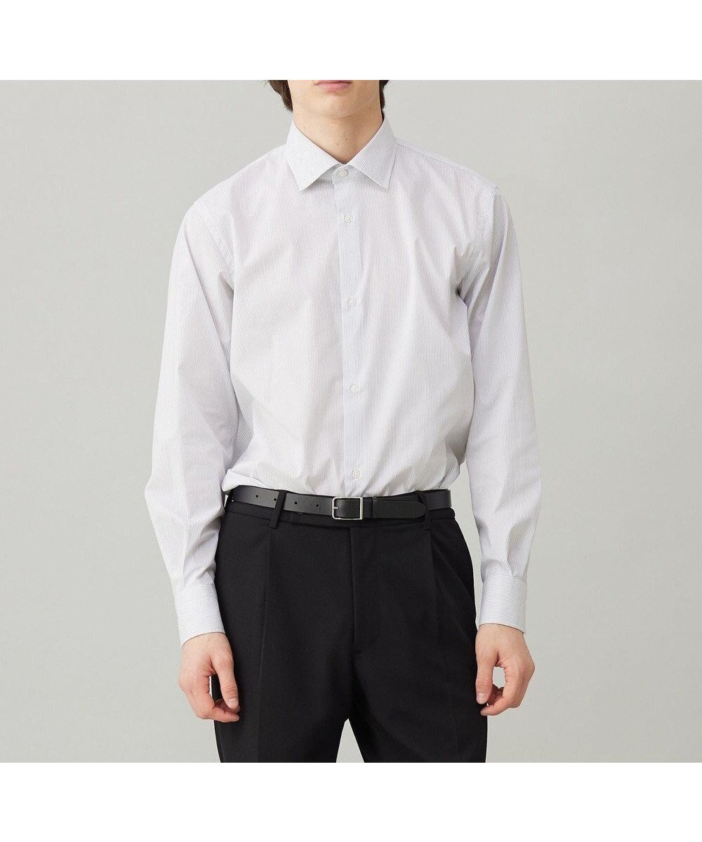 【アンフィーロ/UNFILO / MEN】の【イージーケア/吸水速乾/UVカット/ストレッチ】ドライ ストレッチ ドレスシャツ インテリア・キッズ・メンズ・レディースファッション・服の通販 founy(ファニー) 　ファッション　Fashion　メンズファッション　Fashion for Men　トップス・カットソー　Cut & Sew Tops　メンズシャツ　Shirts　吸水　Absorbent, Quick-Dry　ジャケット　Jacket, Outerwear　ストレッチ　Stretch, Stretchy Fabric　セットアップ　Set-Up, Coordinated Outfit　ドレス　Dress, One-Piece　楽ちん　Easy Fit, Comfortable　A/W・秋冬　Autumn/Winter　S/S・春夏　SS, Spring/Summer, Warm Season　おすすめ　Recommended / Our Picks　夏　Summer　ブラックストライプ|ID: prp329100004688063 ipo3291000000034177421
