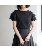 【組曲/KUMIKYOKU】のコットンポンチシア-スリーブ ブラウス ブラック系|ID: prp329100004688069 ipo3291000000034398184