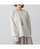 【23区/NIJYUSANKU】の【先行予約/洗える】コットンエアーダンボール サイドジップ カットソー ベージュ系|ID:prp329100004688085