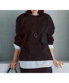 【23区/NIJYUSANKU】の【VERY掲載/洗える】コットンエアーダンボール サイドジップ カットソー ブラック系|ID: prp329100004688085 ipo3291000000035409855