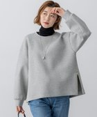 【23区/NIJYUSANKU】の【VERY掲載/洗える】コットンエアーダンボール サイドジップ カットソー ライトグレー系|ID: prp329100004688085 ipo3291000000035409856