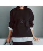 【23区/NIJYUSANKU】の【VERY掲載/洗える】コットンエアーダンボール サイドジップ カットソー ブラック系|ID: prp329100004688085 ipo3291000000035607272