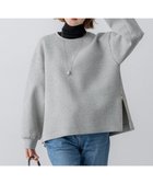 【23区/NIJYUSANKU】の【VERY掲載/洗える】コットンエアーダンボール サイドジップ カットソー ライトグレー系|ID: prp329100004688085 ipo3291000000035607274