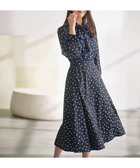 【組曲/KUMIKYOKU】の【前後着用可】シフォンオーガンプリント ボウタイワンピース ネイビーベース系5|ID: prp329100004688097 ipo3291000000034410830