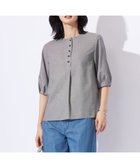 【ジェイ プレス/J.PRESS】の【洗える】ウォッシャブルキュプラツイル ボートネック ブラウス ブラックチェック系|ID: prp329100004688099 ipo3291000000033853944