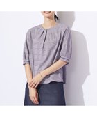 【ジェイ プレス/J.PRESS】のチェックジャージー カットソー パープル×ホワイト系|ID: prp329100004688104 ipo3291000000033854020