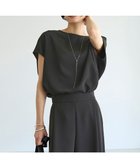 【アンフィーロ 自由区/UNFILO】の【接触冷感/UVケア/吸水速乾】サマーセットアップ Tブラウス チャコール|ID: prp329100004688113 ipo3291000000034282090