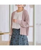 【エニィ スィス/any SiS】の【洗える】ショートレングストッパー カーディガン 人気、トレンドファッション・服の通販 founy(ファニー) ファッション Fashion レディースファッション Fashion for Women トップス・カットソー Cut & Sew Tops カーディガン・羽織り Layered Style Cardigans カーディガン Cardigan, Knitwear コンパクト Compact, Small Size スリーブ Sleeve, Long Sleeve / Short Sleeve バランス Balance, Style Balance フェミニン Feminine, Girly リラックス Relax, Relaxed Fit エレガント 上品 Elegant 洗える Machine Washable A/W・秋冬 Autumn/Winter thumbnail ピンク|ID: prp329100004688124 ipo3291000000034981500