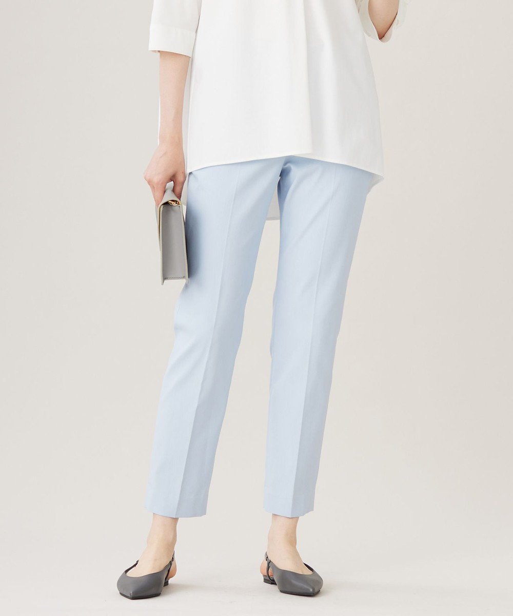 【自由区/JIYU-KU】の【接触冷感・UVカット・吸水速乾】シェルタリングオックステーパード パンツ インテリア・キッズ・メンズ・レディースファッション・服の通販 founy(ファニー) ファッション Fashion レディースファッション Fashion for Women パンツ Pants & Trousers オックス Oxford Fabric 春 Spring 吸水 Absorbent, Quick-Dry ストレッチ Stretch, Stretchy Fabric センター Center, Center Line フィット Fit, Slim Fit リネン Linen, Linen Fabric S/S・春夏 SS, Spring/Summer, Warm Season 夏 Summer エレガント 上品 Elegant ビジネス 仕事 通勤 Business / Work / Commuting サックス|ID: prp329100004688126 ipo3291000000033854243