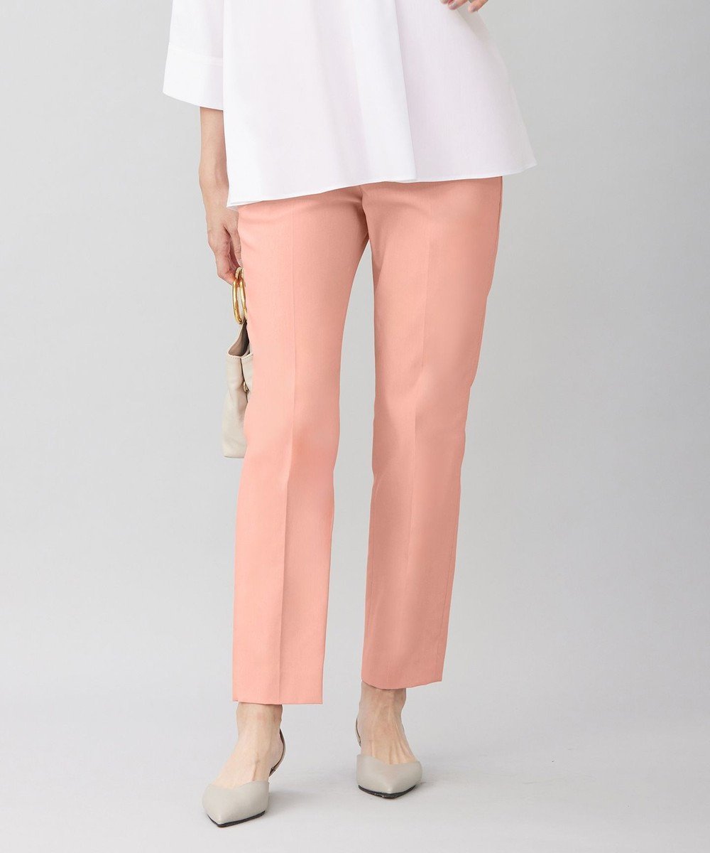 【自由区/JIYU-KU】の【接触冷感・UVカット・吸水速乾】シェルタリングオックステーパード パンツ インテリア・キッズ・メンズ・レディースファッション・服の通販 founy(ファニー) ファッション Fashion レディースファッション Fashion for Women パンツ Pants & Trousers オックス Oxford Fabric 春 Spring 吸水 Absorbent, Quick-Dry ストレッチ Stretch, Stretchy Fabric センター Center, Center Line フィット Fit, Slim Fit リネン Linen, Linen Fabric S/S・春夏 SS, Spring/Summer, Warm Season 夏 Summer エレガント 上品 Elegant ビジネス 仕事 通勤 Business / Work / Commuting ピンク|ID: prp329100004688126 ipo3291000000033854245