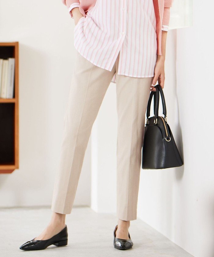 【自由区/JIYU-KU】の【接触冷感・UVカット・吸水速乾】シェルタリングオックステーパード パンツ インテリア・キッズ・メンズ・レディースファッション・服の通販 founy(ファニー) https://founy.com/ ファッション Fashion レディースファッション Fashion for Women パンツ Pants & Trousers オックス Oxford Fabric 春 Spring 吸水 Absorbent, Quick-Dry ストレッチ Stretch, Stretchy Fabric センター Center, Center Line フィット Fit, Slim Fit リネン Linen, Linen Fabric S/S・春夏 SS, Spring/Summer, Warm Season 夏 Summer エレガント 上品 Elegant ビジネス 仕事 通勤 Business / Work / Commuting |ID: prp329100004688126 ipo3291000000033908277