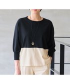 【自由区/JIYU-KU】の【洗える】クレープストレッチドルマンスリーブ7分袖 ニット ネイビー系1|ID: prp329100004688129 ipo3291000000034311077