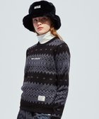 【ピーダブリュサーキュラス/PW CIRCULUS】の【手洗い可】【WOMEN】フェアアイルニット 人気、トレンドファッション・服の通販 founy(ファニー) ファッション Fashion レディースファッション Fashion for Women トップス・カットソー Cut & Sew Tops ニット Knit Tops & Sweaters グラフィック Graphic, Graphic Design セーター Sweater, Knitwear プリント Print, Printed Pattern ラウンド Round, Round Neck 冬 Winter / This Winter A/W・秋冬 Autumn/Winter thumbnail ブラック系5|ID: prp329100004688132 ipo3291000000034190731