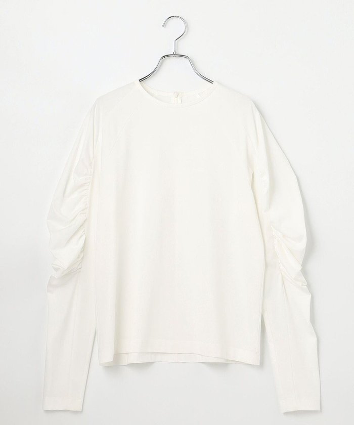 【ハッシュニュアンス/#Newans】の【ANSWER for シティライフ】乾燥機対応!ギャザースリーブカットソー インテリア・キッズ・メンズ・レディースファッション・服の通販 founy(ファニー) https://founy.com/ ファッション Fashion レディースファッション Fashion for Women トップス・カットソー Cut & Sew Tops シャツ・ブラウス・オフィスカジュアル Elegant Blouses & Button-Ups ロングTシャツ・Tシャツ Longline T-Shirts & Tees カットソー・ベーシックTシャツ Cut-and-Sewn Tops / Stretch Tees & Basics カットソー Cut and Sewn Top ギャザー Gathered, Ruffled コンパクト Compact, Small Size スリーブ Sleeve, Long Sleeve / Short Sleeve 夏 Summer S/S・春夏 SS, Spring/Summer, Warm Season A/W・秋冬 Autumn/Winter |ID: prp329100004688134 ipo3291000000033854346