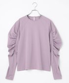 【ハッシュニュアンス/#Newans】の【ANSWER for シティライフ】乾燥機対応!ギャザースリーブカットソー パープル系|ID: prp329100004688134 ipo3291000000033854348