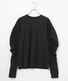 【ハッシュニュアンス/#Newans】の【ANSWER for シティライフ】乾燥機対応!ギャザースリーブカットソー ブラック系|ID: prp329100004688134 ipo3291000000033854354