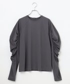 【ハッシュニュアンス/#Newans】の【ANSWER for シティライフ】乾燥機対応!ギャザースリーブカットソー グレー系|ID: prp329100004688134 ipo3291000000033854356