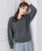 【フェルゥ/Feroux】のVネックニットプルオーバー グレー系|ID: prp329100004688153 ipo3291000000033854723