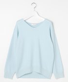 【フェルゥ/Feroux】のVネックニットプルオーバー スカイブルー系|ID: prp329100004688153 ipo3291000000033854725