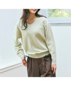 【フェルゥ/Feroux】のVネックニットプルオーバー グリーン系|ID: prp329100004688153 ipo3291000000033939784
