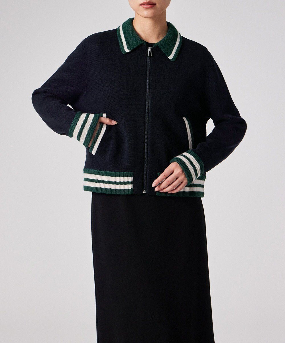 【ポール スミス/Paul Smith】の【洗える】ミラノリブ ジップアップ ブルゾン インテリア・キッズ・メンズ・レディースファッション・服の通販 founy(ファニー) 　ファッション　Fashion　レディースファッション　Fashion for Women　アウター　Coat / Outerwear Collection　レディースジャケット・軽アウター　Jackets　ブルゾンジャケット・スポーティアウター　Blouson Jackets　洗える　Machine Washable　カフス　Cuff Design　クラシック　Classic, Timeless Style　ジップアップ　Zip-Up, Full Zip　ジャケット　Jacket, Outerwear　ブルゾン　Blouson, Bomber Jacket　ミラノリブ　Milano Rib, Milano Stitch　モダン　Modern, Contemporary　A/W・秋冬　Autumn/Winter　S/S・春夏　SS, Spring/Summer, Warm Season　夏　Summer　ネイビー|ID: prp329100004688154 ipo3291000000034270597