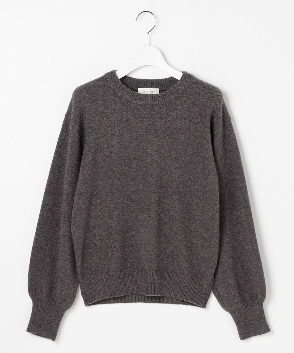 【フェルゥ/Feroux】のクルーネックニット プルオーバー インテリア・キッズ・メンズ・レディースファッション・服の通販 founy(ファニー) ファッション Fashion レディースファッション Fashion for Women トップス・カットソー Cut & Sew Tops ニット Knit Tops & Sweaters カジュアルプルオーバー・ニットトップス Pullovers & Knit Tops / Casual Pullovers おすすめ Recommended / Our Picks シンプル Simple, Minimal セーター Sweater, Knitwear リラックス Relax, Relaxed Fit 冬 Winter / This Winter 春 Spring A/W・秋冬 Autumn/Winter グレー系|ID: prp329100004688157 ipo3291000000033854757