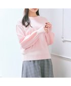 【フェルゥ/Feroux】のクルーネックニット プルオーバー ピンク系|ID: prp329100004688157 ipo3291000000034807894