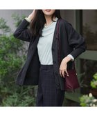 【アンフィーロ 自由区/UNFILO】の【野呂佳代さん着用】コットンカシミヤニット Vネックカーディガン チャコール|ID: prp329100004688159 ipo3291000000036378841