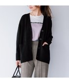【アンフィーロ 自由区/UNFILO】の【野呂佳代さん着用】コットンカシミヤニット Vネックカーディガン ブラック|ID: prp329100004688159 ipo3291000000036378846