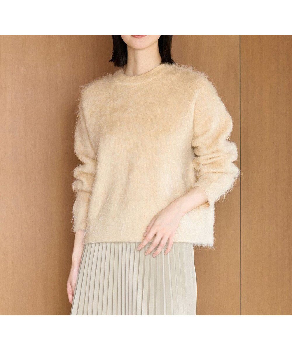 【アンフィーロ 自由区/UNFILO】のアルパカシャギー クルーネック プルオーバー インテリア・キッズ・メンズ・レディースファッション・服の通販 founy(ファニー) ファッション Fashion レディースファッション Fashion for Women トップス・カットソー Cut & Sew Tops ニット Knit Tops & Sweaters カジュアルプルオーバー・ニットトップス Pullovers & Knit Tops / Casual Pullovers ウォッシャブル Machine Washable クロップド Cropped, Short Length セーター Sweater, Knitwear トレンド Trend, Trending Now バランス Balance, Style Balance ボトム Bottoms, Lower Wear A/W・秋冬 Autumn/Winter ベージュ|ID: prp329100004688161 ipo3291000000034180733