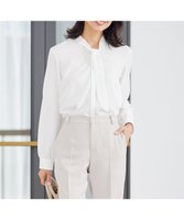 【23区/NIJYUSANKU】の【洗える】ジョーゼット ボウタイ ブラウス 人気、トレンドファッション・服の通販 founy(ファニー) ファッション Fashion レディースファッション Fashion for Women トップス・カットソー Cut & Sew Tops シャツ・ブラウス・オフィスカジュアル Elegant Blouses & Button-Ups インナー Innerwear 春 Spring 洗える Machine Washable コンパクト Compact, Small Size ジャケット Jacket, Outerwear ジョーゼット Georgette, Semi-Sheer Fabric ストレッチ Stretch, Stretchy Fabric 定番 Standard, Basic Item フリル Frill, Ruffle ベーシック Basic, Essential リボン Ribbon, Bow S/S・春夏 SS, Spring/Summer, Warm Season 夏 Summer セレモニー Ceremony ビジネス 仕事 通勤 Business / Work / Commuting |ID:prp329100004688166