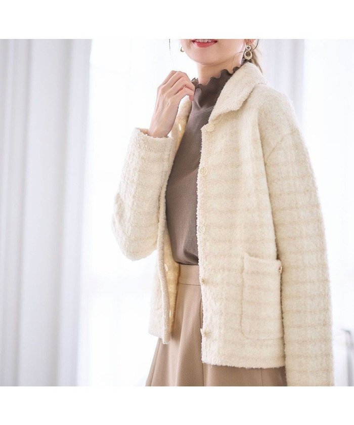 【エニィ スィス/any SiS】の【洗える】襟付ツイード ジャケット インテリア・キッズ・メンズ・レディースファッション・服の通販 founy(ファニー) https://founy.com/ ファッション Fashion レディースファッション Fashion for Women アウター Coat / Outerwear Collection レディースジャケット・軽アウター Jackets クラシカル Classical, Vintage-Inspired シンプル Simple, Minimal ジャケット Jacket, Outerwear ツイード Twill, Twill Weave トレンド Trend, Trending Now フェミニン Feminine, Girly 冬 Winter / This Winter 洗える Machine Washable A/W・秋冬 Autumn/Winter |ID: prp329100004688167 ipo3291000000034337971