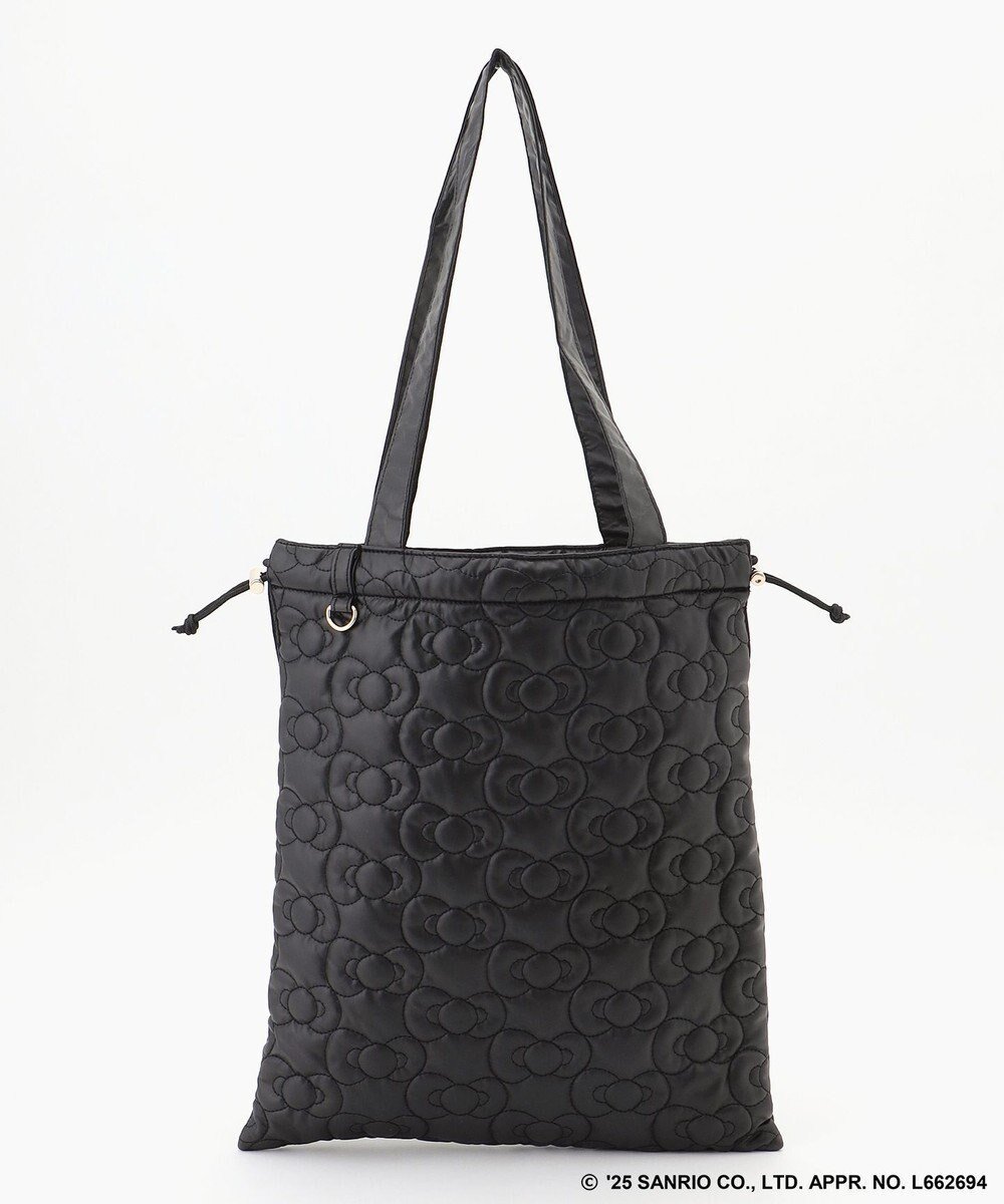 【エニー/ANY】の【ハローキティ×ANY】キルトトートバッグ インテリア・キッズ・メンズ・レディースファッション・服の通販 founy(ファニー) ファッション Fashion レディースファッション Fashion for Women バッグ Bags キルティング Quilted, Quilting キルト Quilt, Quilted Fabric 巾着 Drawstring Bag, Kinchaku チャーム Charm, Pendant 人気 Popular, Best Seller フェイクレザー Faux Leather, PU Leather ポケット Pocket, Pocket Detail モチーフ Motif, Design Theme リボン Ribbon, Bow 再入荷 Restock / Back in Stock プチプライス・低価格 Affordable / Budget Price ブラック|ID: prp329100004688200 ipo3291000000033855107