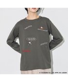 【エニー/ANY】の【ハローキティ×ANY】ロゴTシャツ チャコール刺繍|ID: prp329100004688201 ipo3291000000033855118