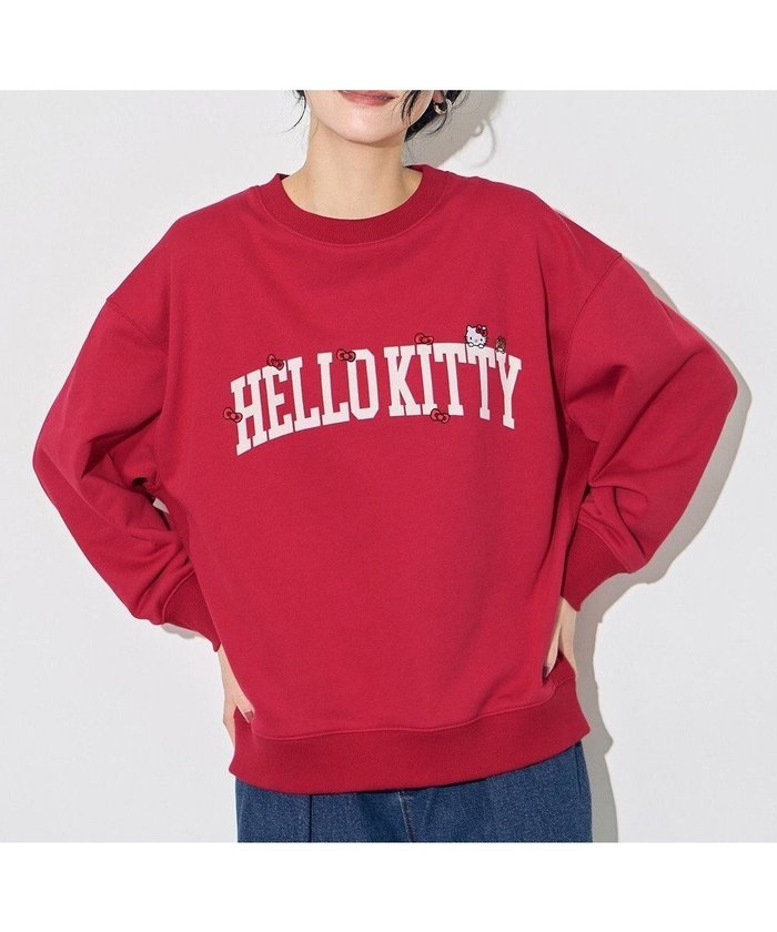 【エニー/ANY】の【ハローキティ×ANY】ロゴスウェット インテリア・キッズ・メンズ・レディースファッション・服の通販 founy(ファニー) https://founy.com/ ファッション Fashion レディースファッション Fashion for Women トップス・カットソー Cut & Sew Tops レディースパーカー・カジュアルフーディー Casual Hoodies & Sweatshirts スウェット・クルーネックトップス Sweatshirts & Crewnecks / Relaxed Fit Sweat Tops おすすめ Recommended / Our Picks インナー Innerwear ジャケット Jacket, Outerwear スウェット / スエット Sweatshirt, Sweatwear タートルネック Turtleneck, High Neck デニム Denim, Jeans Material リボン Ribbon, Bow A/W・秋冬 Autumn/Winter |ID: prp329100004688202 ipo3291000000033855127