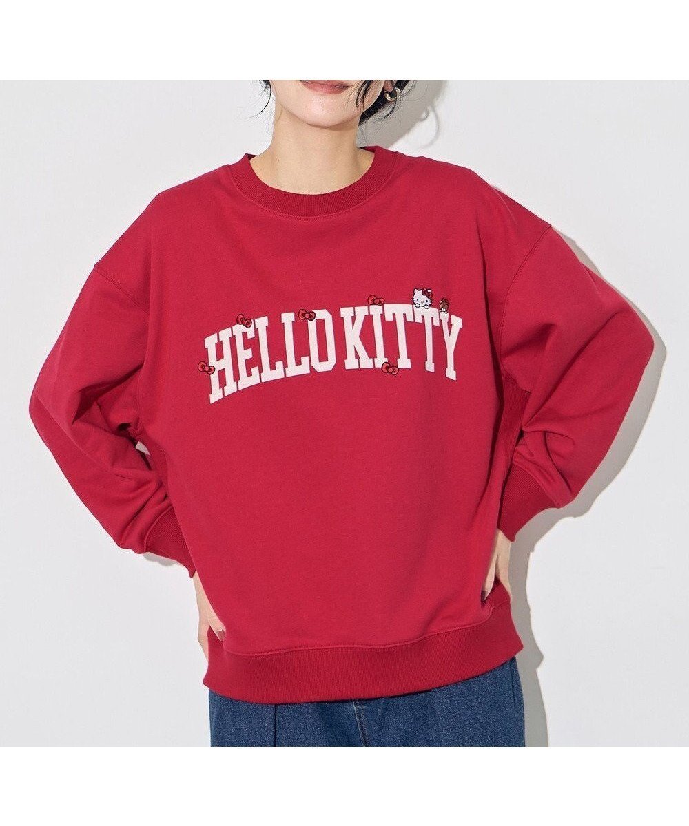 【エニー/ANY】の【ハローキティ×ANY】ロゴスウェット インテリア・キッズ・メンズ・レディースファッション・服の通販 founy(ファニー) ファッション Fashion レディースファッション Fashion for Women トップス・カットソー Cut & Sew Tops レディースパーカー・カジュアルフーディー Casual Hoodies & Sweatshirts スウェット・クルーネックトップス Sweatshirts & Crewnecks / Relaxed Fit Sweat Tops おすすめ Recommended / Our Picks インナー Innerwear ジャケット Jacket, Outerwear スウェット / スエット Sweatshirt, Sweatwear タートルネック Turtleneck, High Neck デニム Denim, Jeans Material リボン Ribbon, Bow A/W・秋冬 Autumn/Winter レッド|ID: prp329100004688202 ipo3291000000033855128